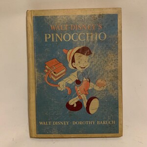 1940’s Walt Disney Pinocchio Hard Cover Book