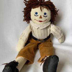 Vintage Handmade Raggedy Andy 19” Doll