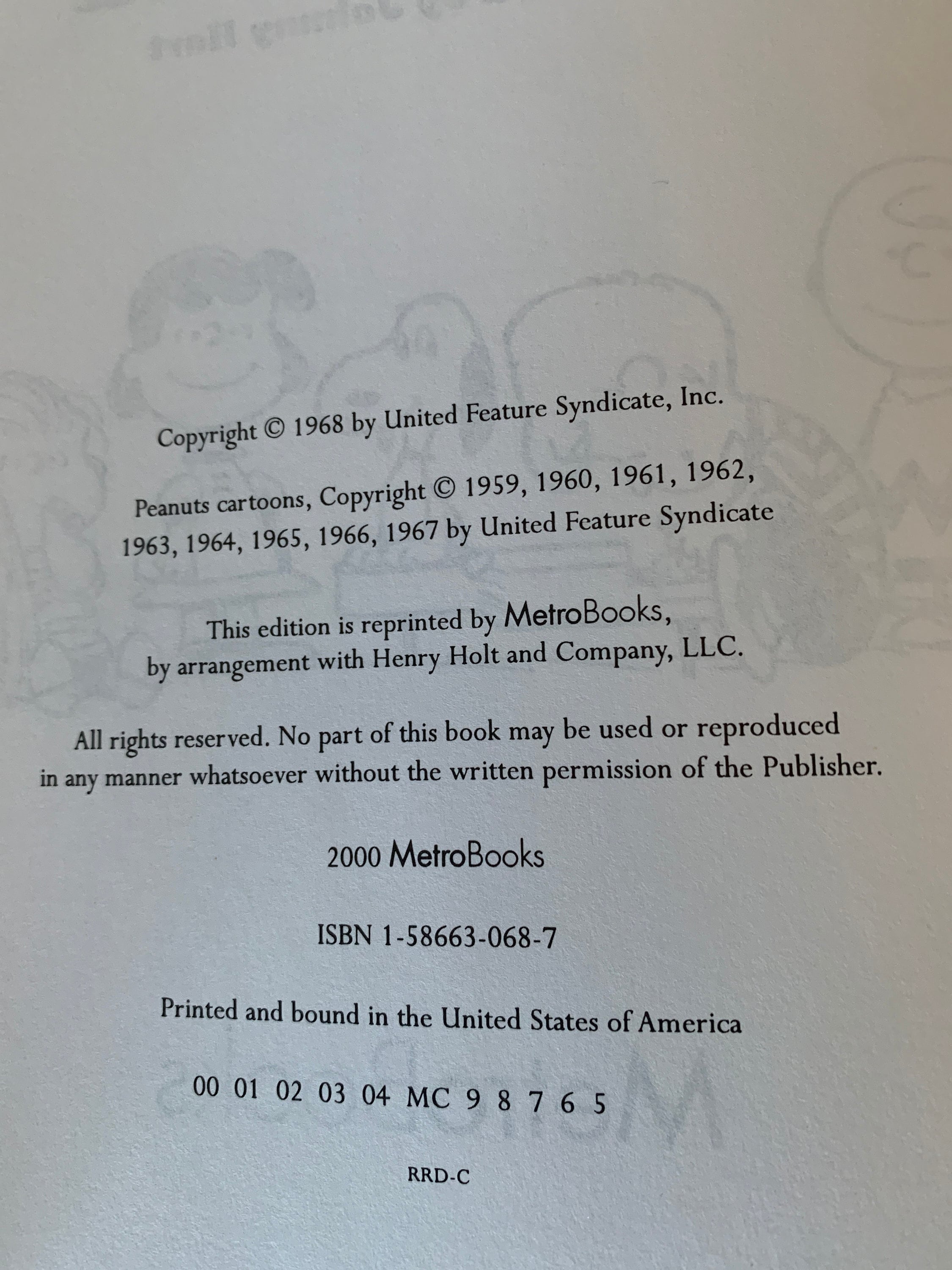 1968 Peanuts Treasury Comic Book Etsy