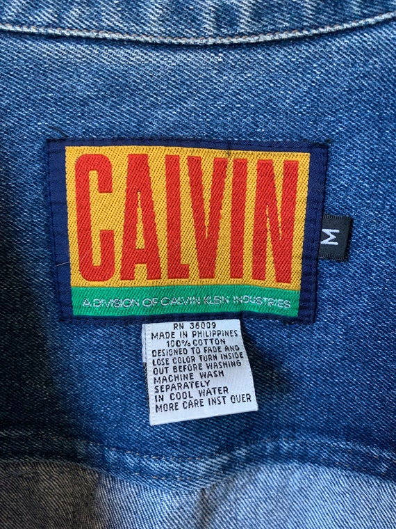 Vintage Men’s M Calvin Klein Jean Jacket - image 3