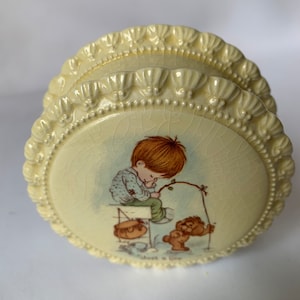 1983 Little Boy Fishing Trinket Box