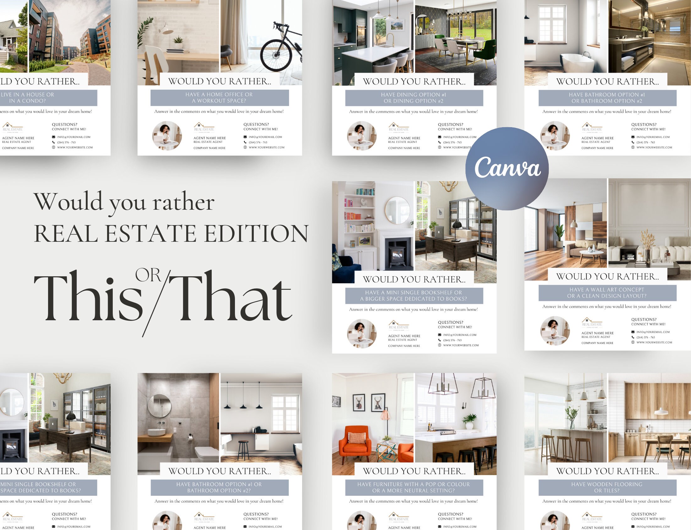 Would You Rather, Real Estate Posts, Real Estate Agent Marketing