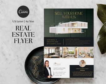 Real Estate Flyer Template | Premium Real Estate Marketing | Flyer Template | Canva Editable | Instant Download | Realtor Marketing