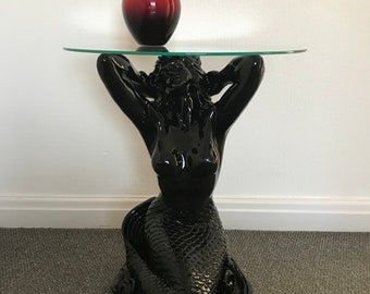 Side coffee table mermaid black