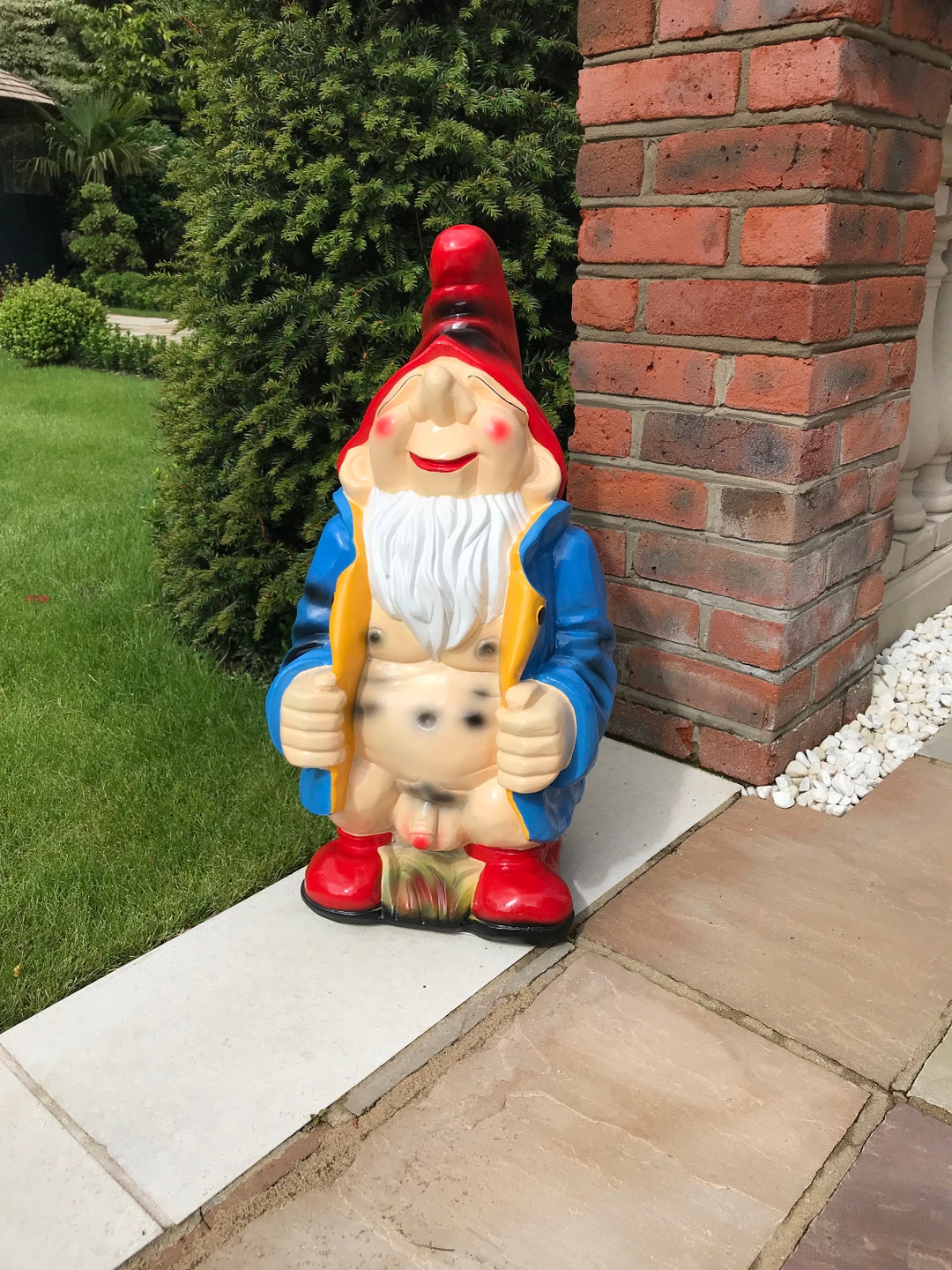 Garden Gnome Pervert Large Size - Etsy UK