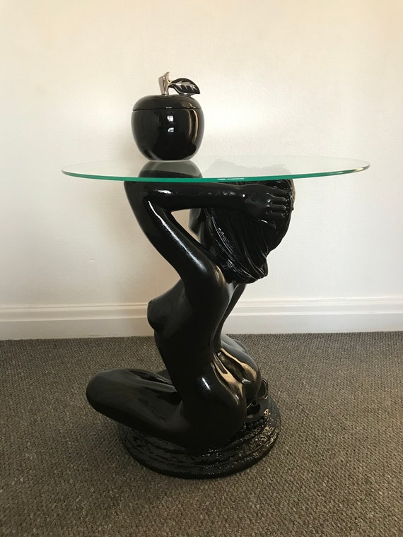 Design Side Coffee Table Black Girl - Etsy