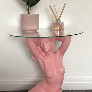 Design side coffee table pink  girl