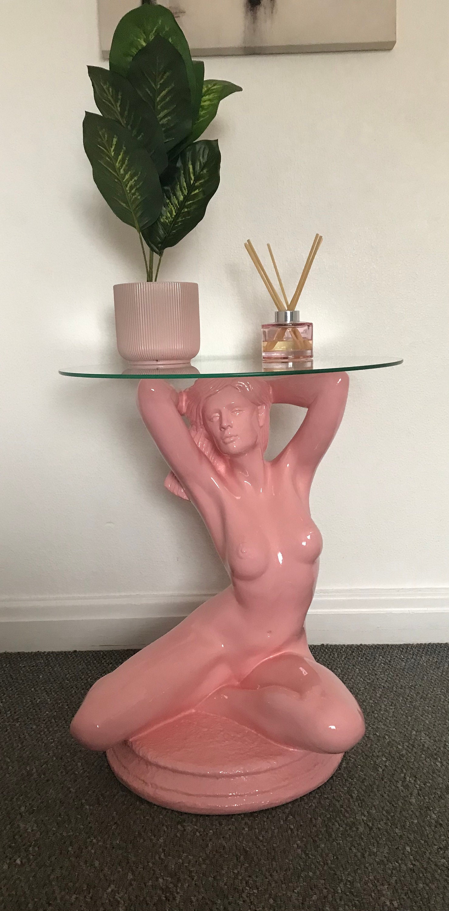Design Side Coffee Table Pink Girl - Etsy