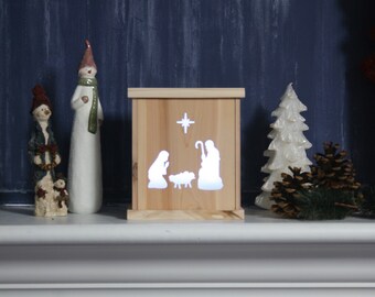 Christmas Lantern - Nativity Scene