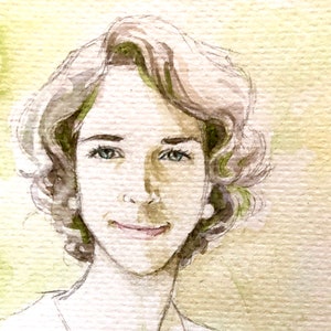 Custom Portraits Watercolor image 1
