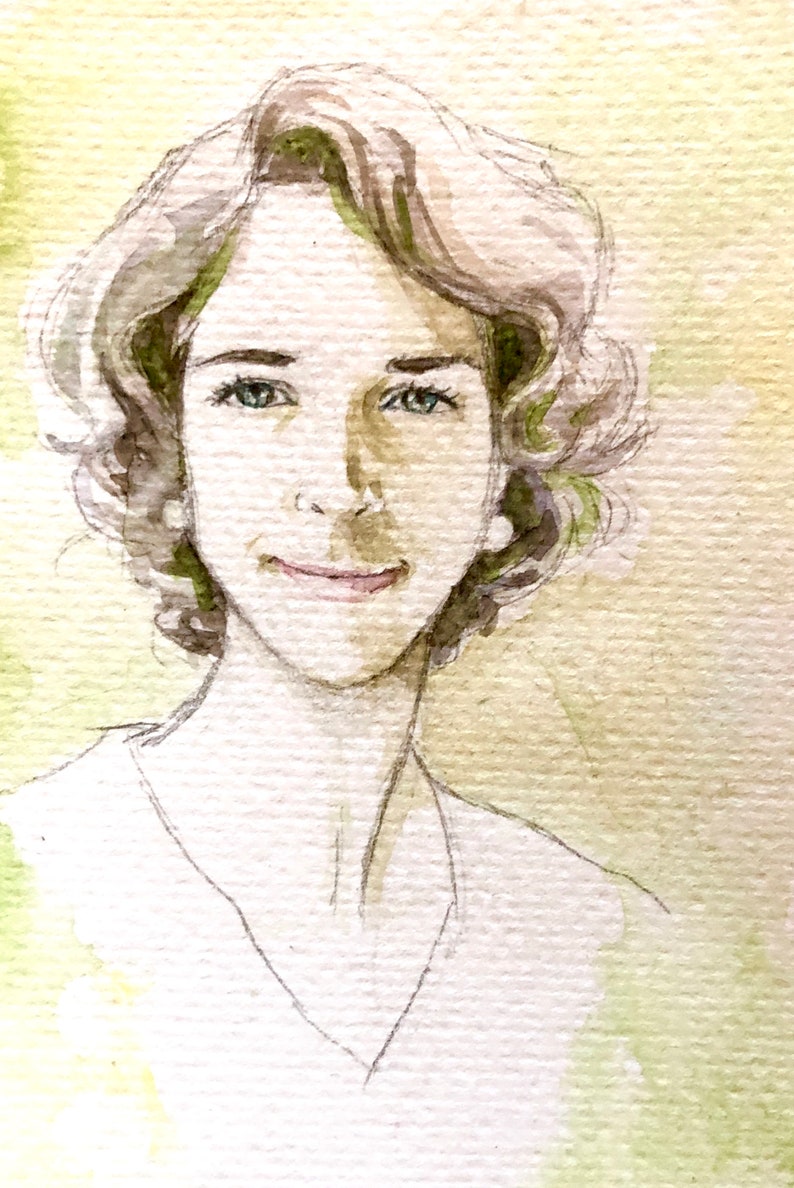 Custom Portraits Watercolor image 1