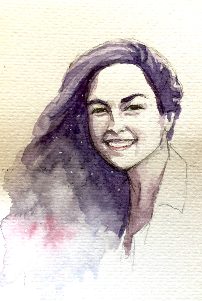 Custom Portraits Watercolor image 5