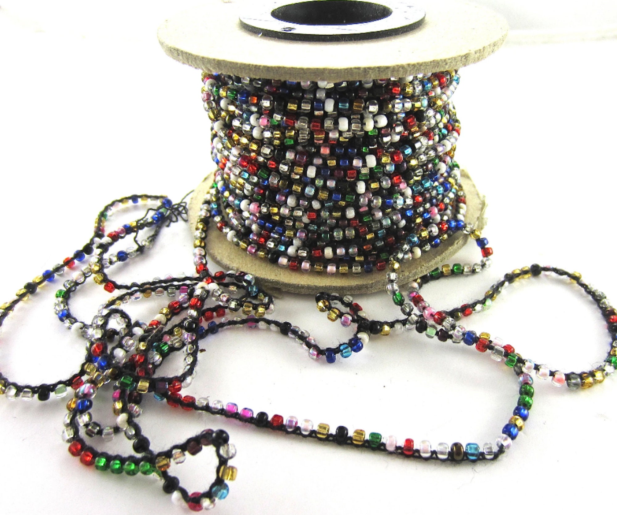Multicolor Bead String Trim 3mm Sold by the Yard Etsy