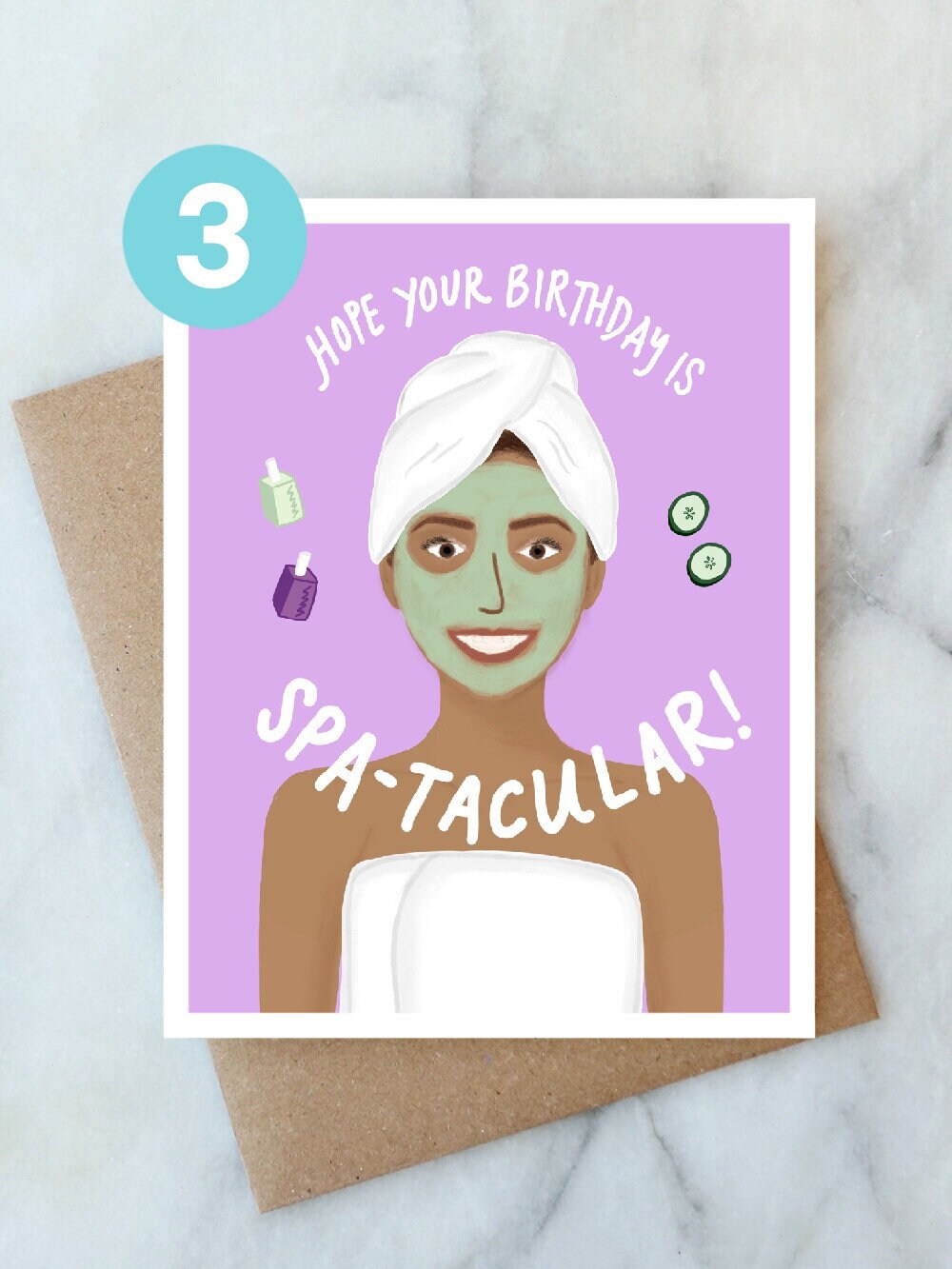 Spa Birthday Card Spa Day Birthday Card Spa Tacular Birthday Etsy