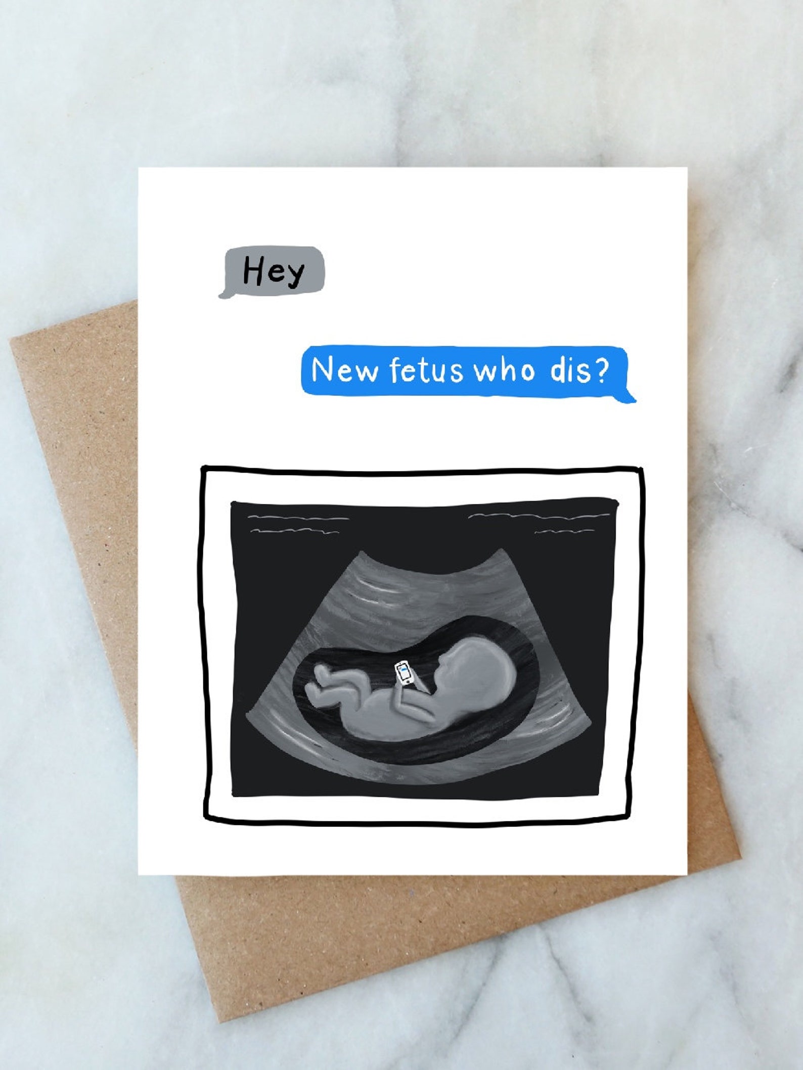 Funny Pregnancy Card New Fetus Who Dis Card New Pregnancy Card Etsy