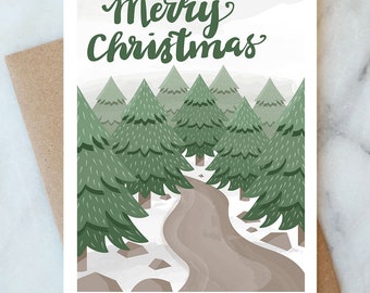 Merry Christmas Card for Family Husband Wife Christmas Holidays Card Celebrate Happy Holidays Card