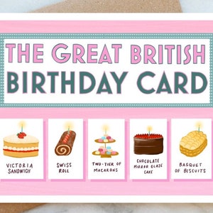 The Great British Birthday Card Baking Birthday Card Birthday Card for Bakers British Bake Off Birthday Card British Baking Birthday Card