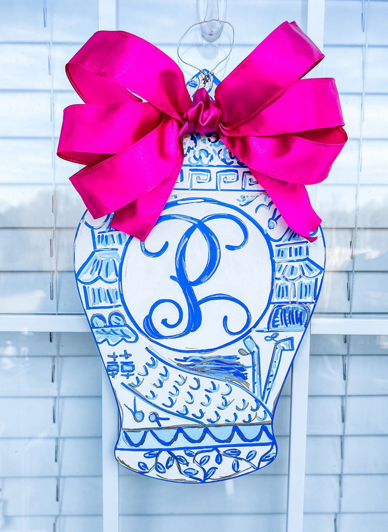 Ginger Jar Door Hanger Etsy