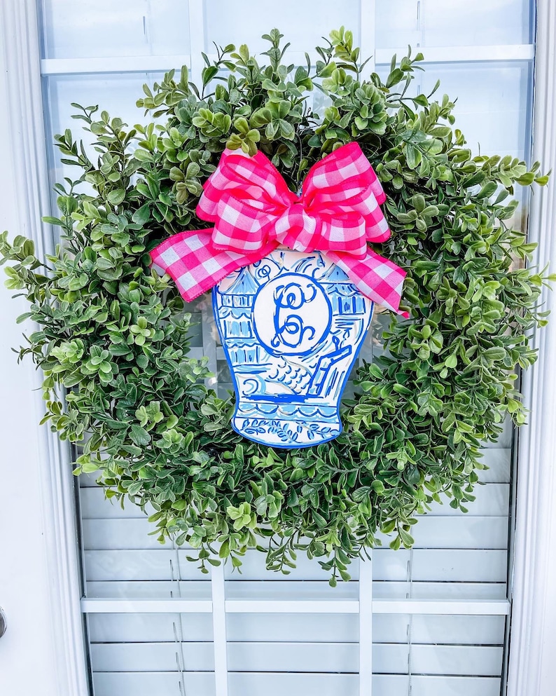 Ginger Jar Door Hanger Etsy