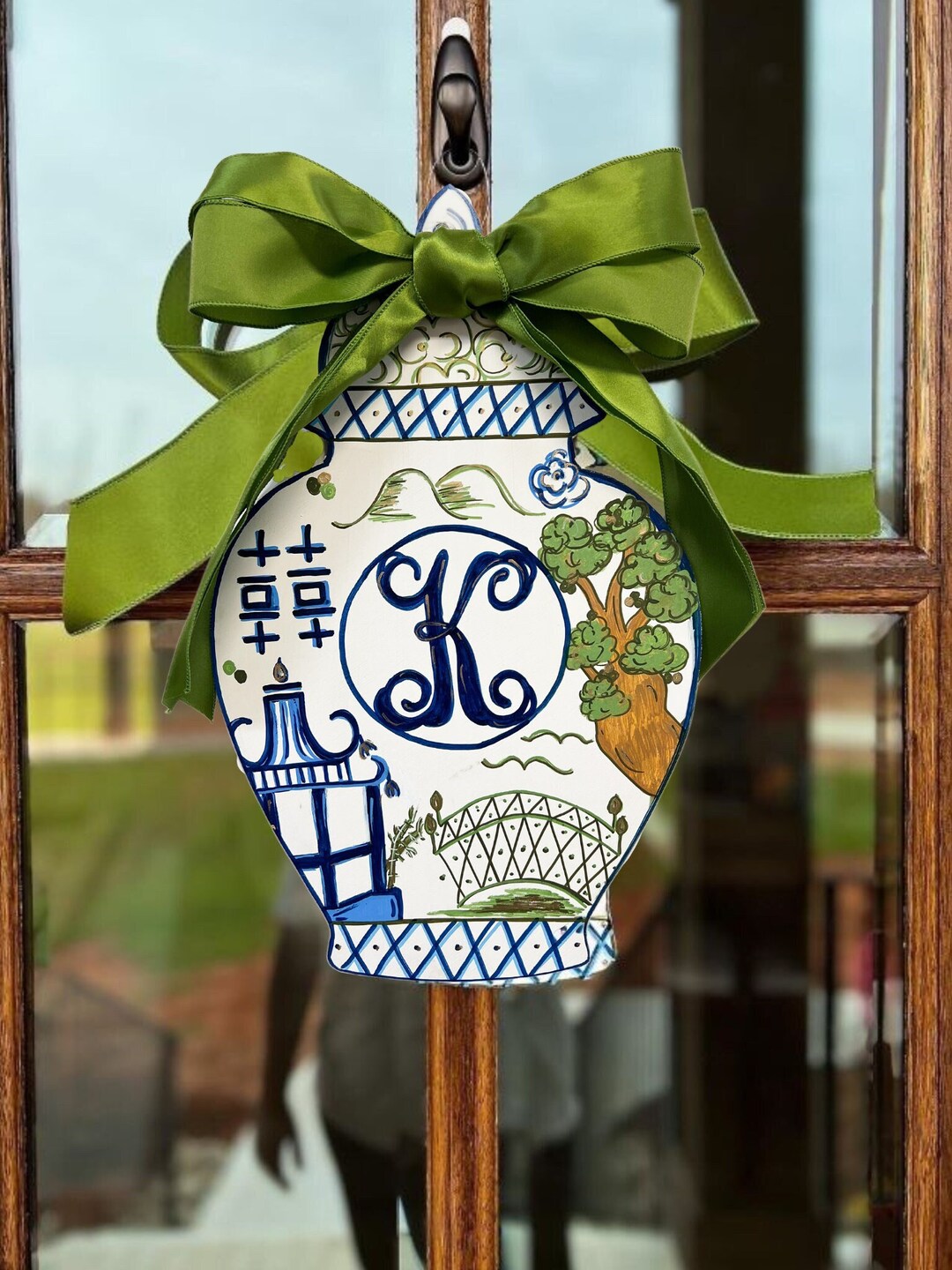 Ginger Jar Door Hanger Etsy