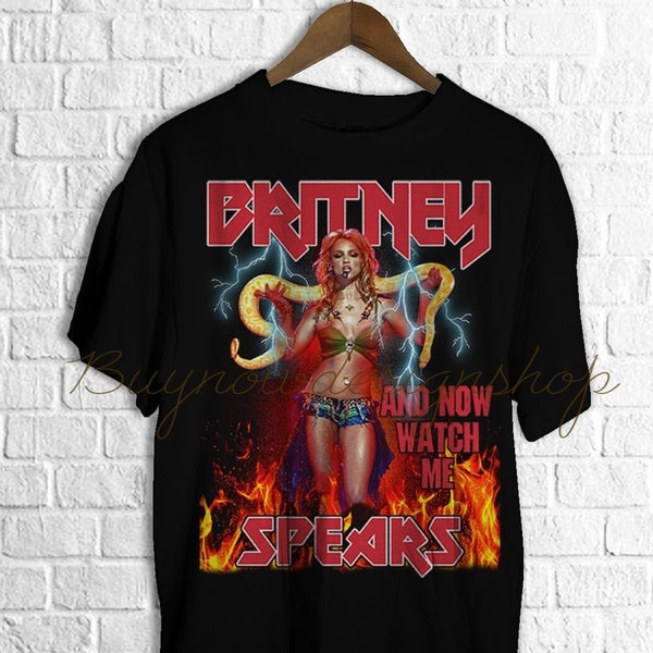 T-shirt Britney Spears, t-shirt culture pop Britney, maintenant regarde-moi t-shirt GM001