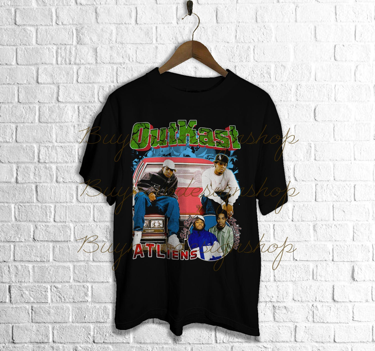 strå Mitt Claire OUTKAST T-shirt Hip Hop Vintage RAP Tee Men's Women - Etsy