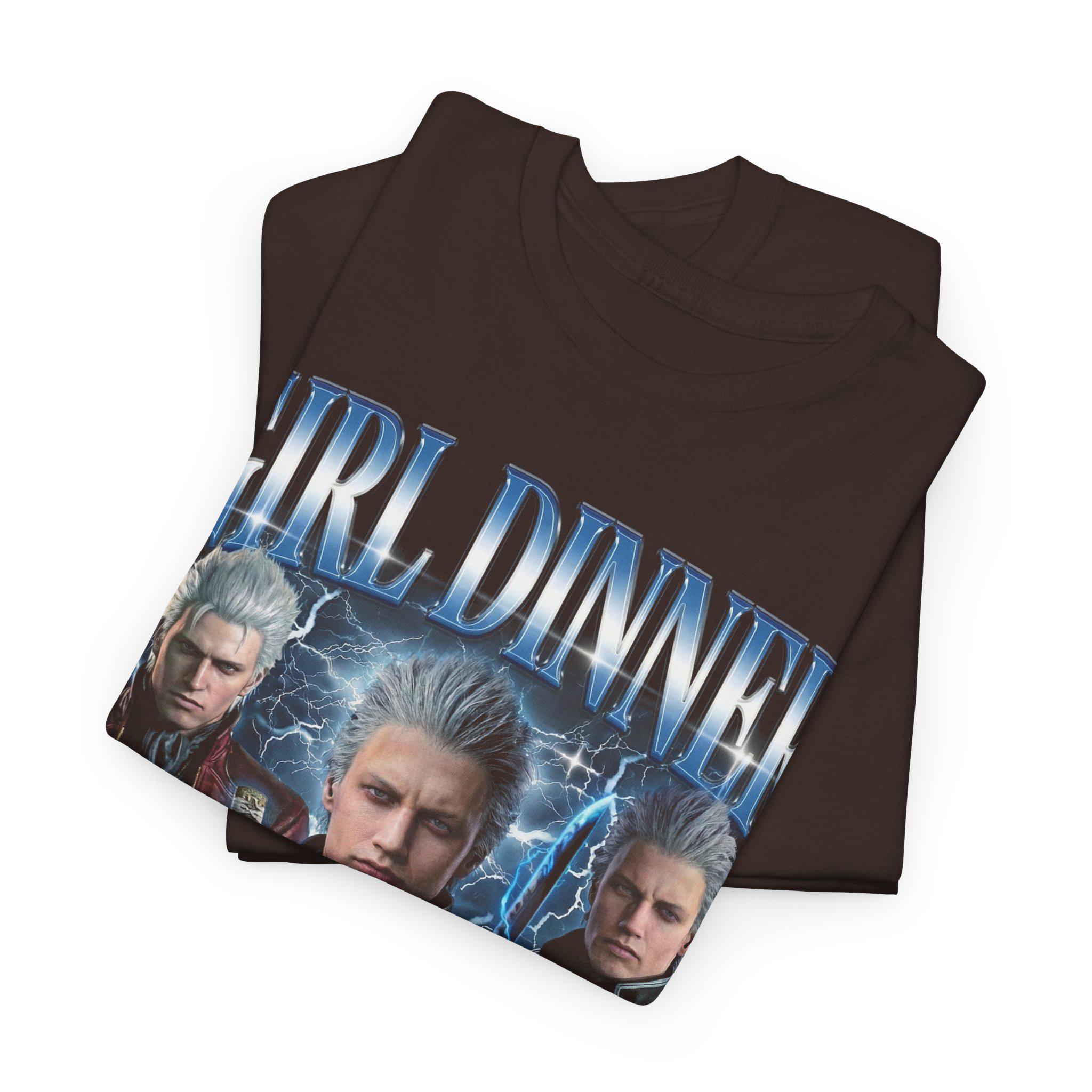 Vergil Girl Dinner Shirt, Devil May Cry 90s Bootleg Tee, Funny Gamer ...
