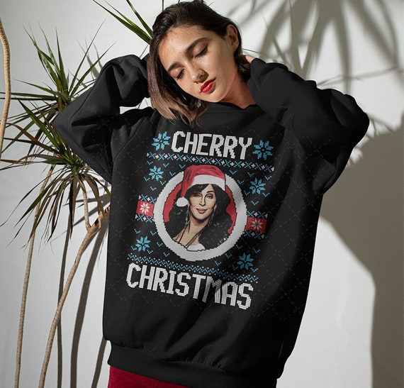 Cherry Christmas Ugly Christmas Sweater Cher Cherry Ugly Christmas Sweatshirt Etsy