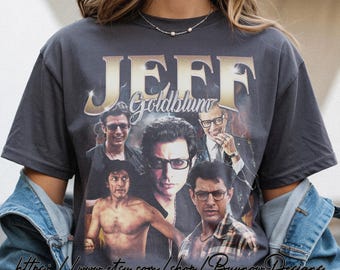 Retro Jeff Goldblum Tee, Unisex T-Shirt for Fans of 80s Aesthetic, Vintage Style Graphic Shirt, Classic Movie Actor Top, Cool Hipster