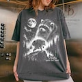 Vintage Jimothy Raccoon Shirt, Seattle Feral Legend Comfort Colors Tee, Retro Moon Graphic Tshirt, Funny Trash Panda Cottagecore Animal product logo