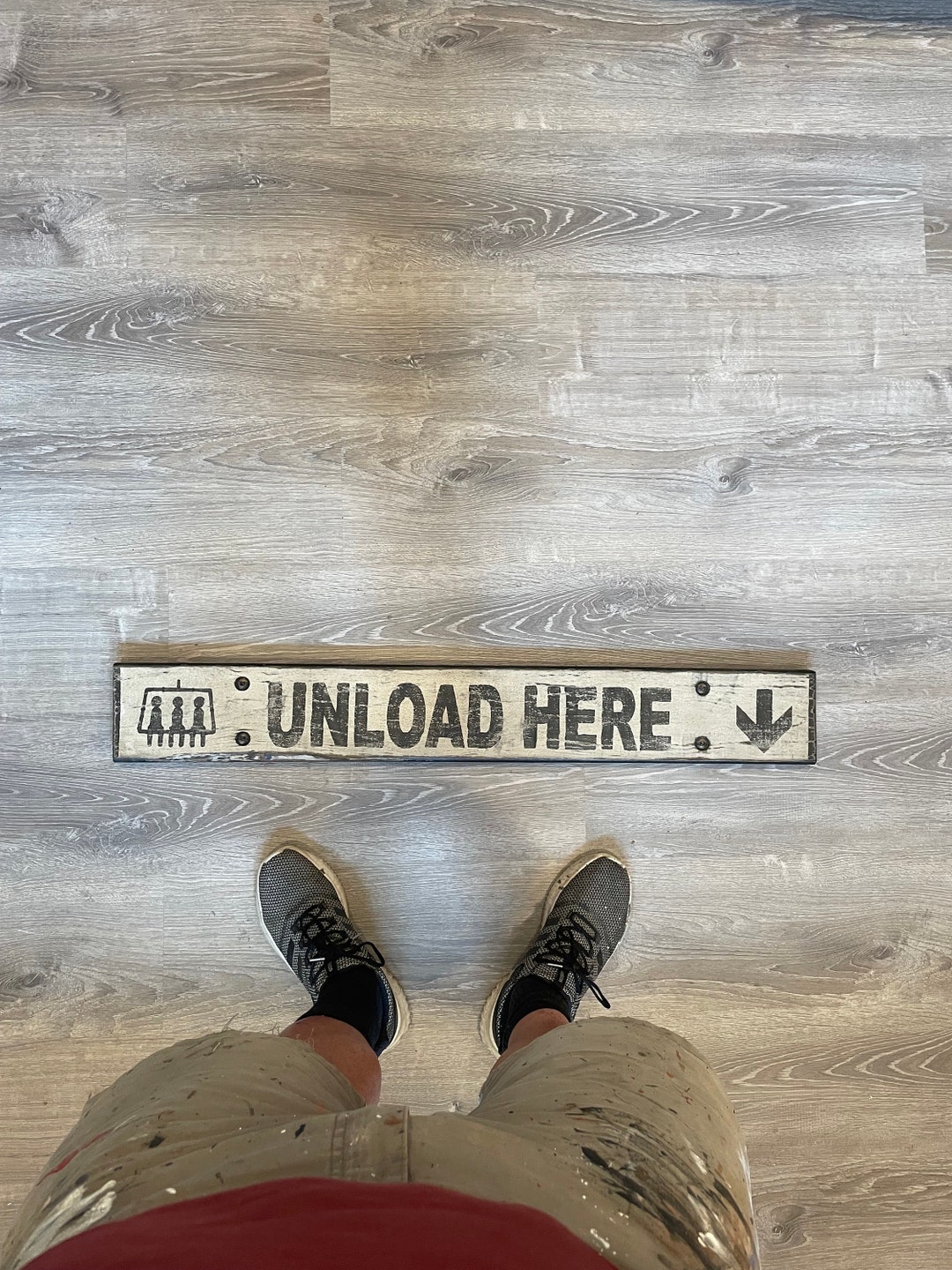 Rustic Wood Skilift Sign, UNLOAD HERE Chairlift Sign - Etsy