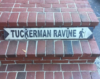 Tuckerman Ravine Trail Sign, Mt. Washington Decor