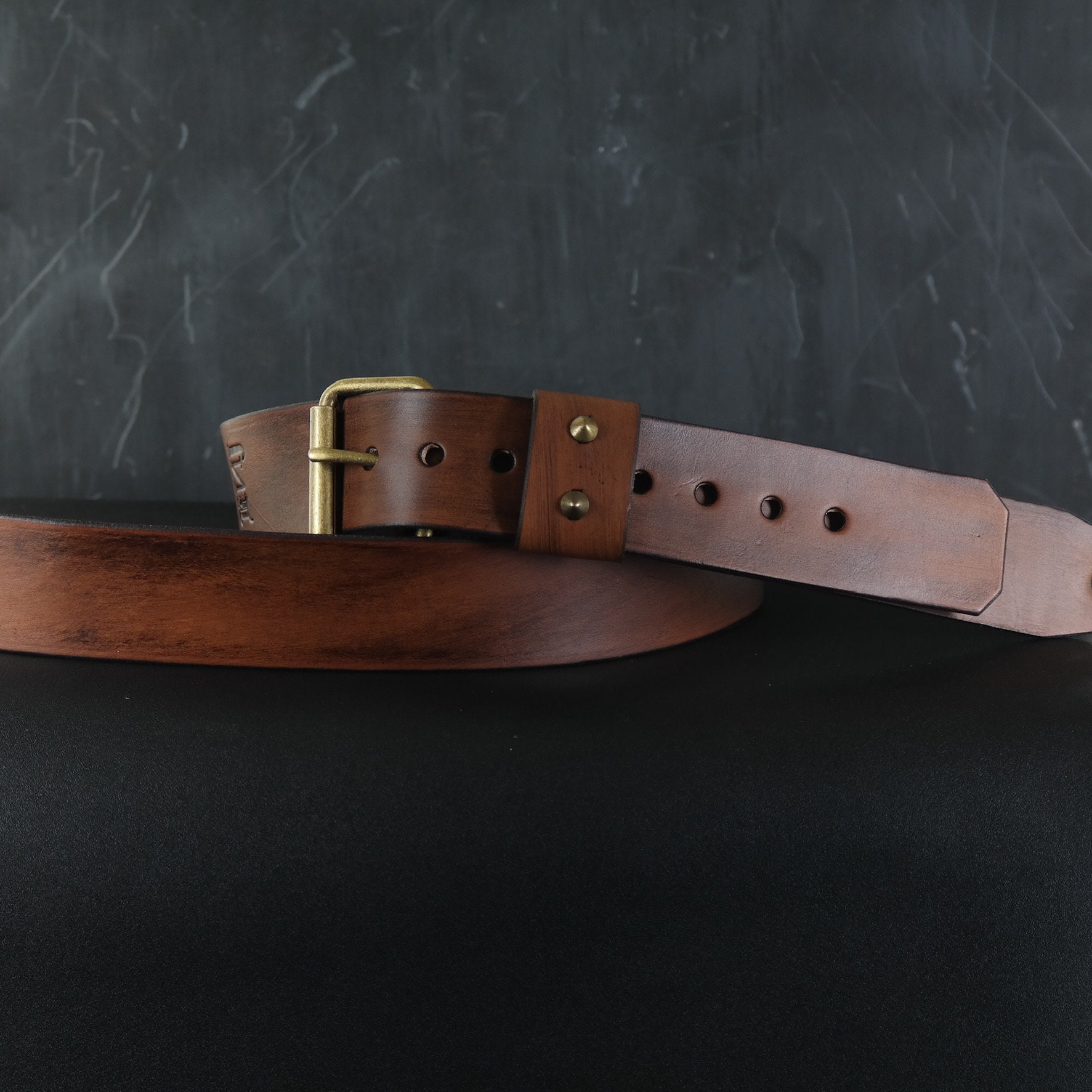 Custom Leather Guitar Strap. BUCKLE. 2 Wide. Antique BROWN Etsy