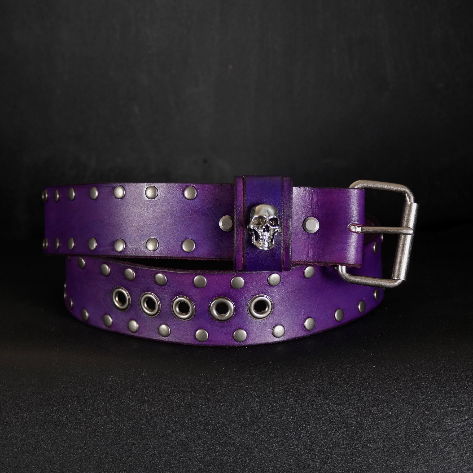 Elegant Adjustable Purple Beaded Belt-rare find! Purple Beaded Belt - Etsy Canada main image 2