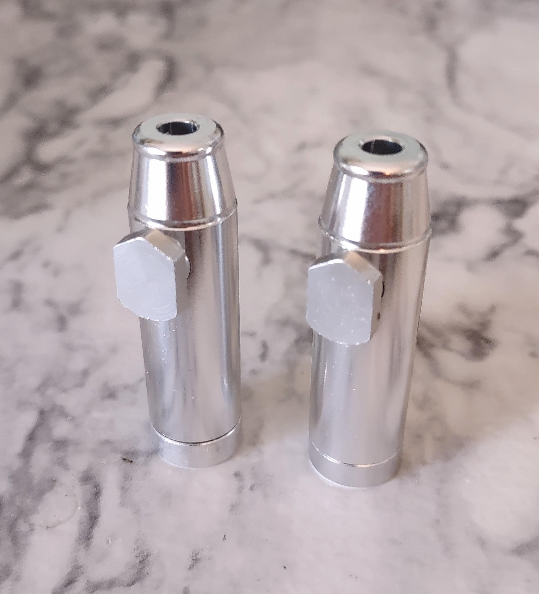 2-Pk. Silver Bullet Prem. Metal Spice Dispenser / Leak Proof