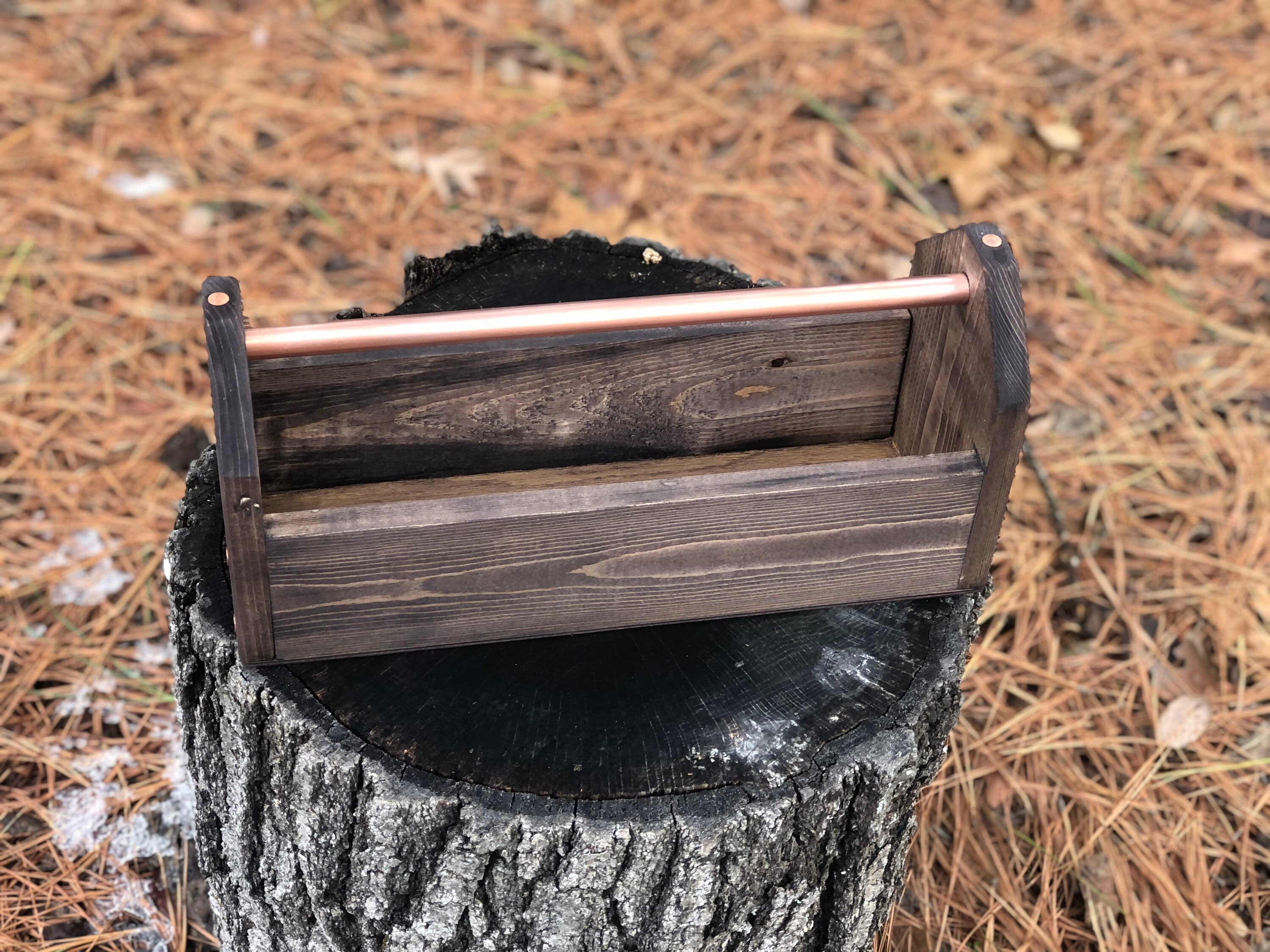 Hand made old school tool box with copper handle Etsy