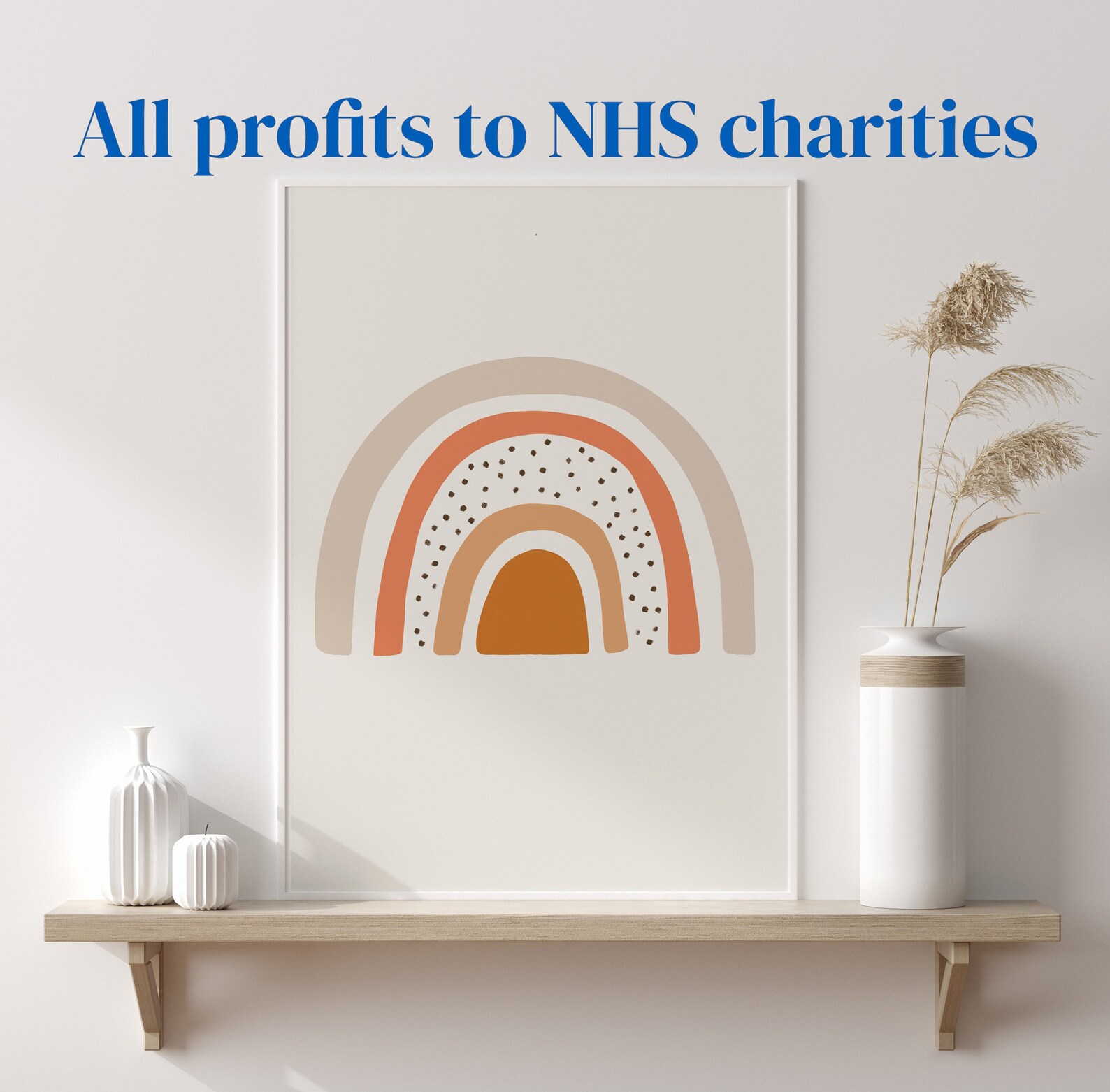 Rainbows for the NHS. Support for Workers. Window Art Print / | Etsy UK