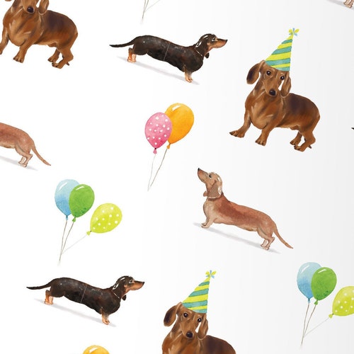 Sausage Dog Wrapping Paper Sheet Dachshund Dog Lover Gift Etsy