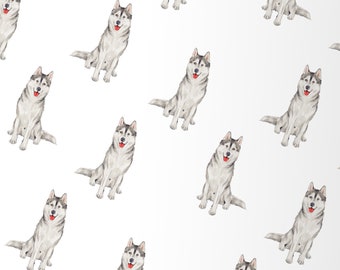 Cartes D Anniversaire Husky Etsy