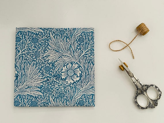 William Morris Blue Marigold c. 1875 Wrapping Paper Large Sheet of Gift Wrap Stunning Blue Vintage Design Birthdays Christmas Weddings