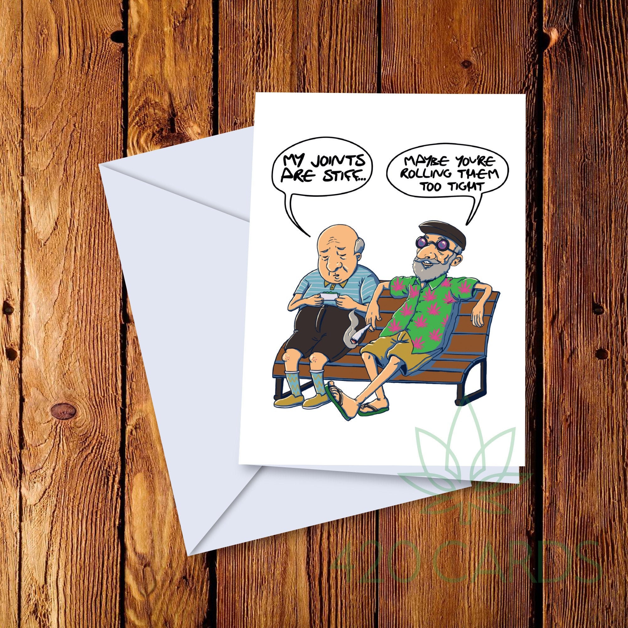 JOINTS ARE STIFF Cannabis Marijuana Weed 420 Greeting Card Etsy
