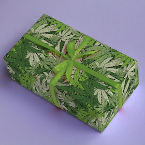 Cannabis Camouflage Wrapping Paper Marijuana Gift Wrap Grass Weed Gift Christmas Birthday Anniversary Present sheet stoner Scrapbooking