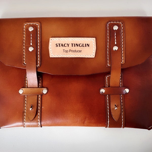 Personalized Leather, Portfolio Bag, Paper Holder, Laptop sleeve, Professional hand sewn,  document holder.