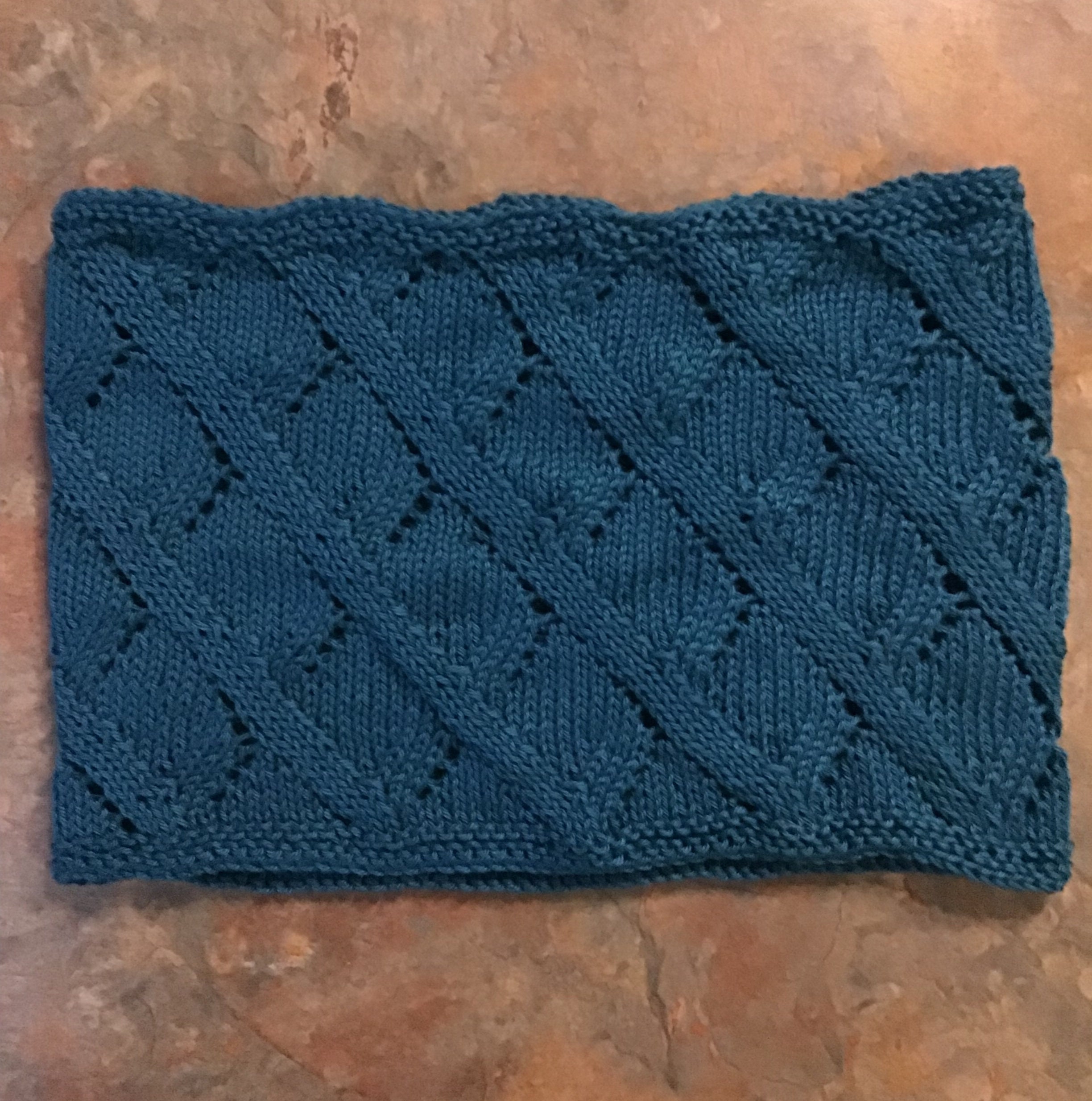 Blue Knitted Cowl - Etsy
