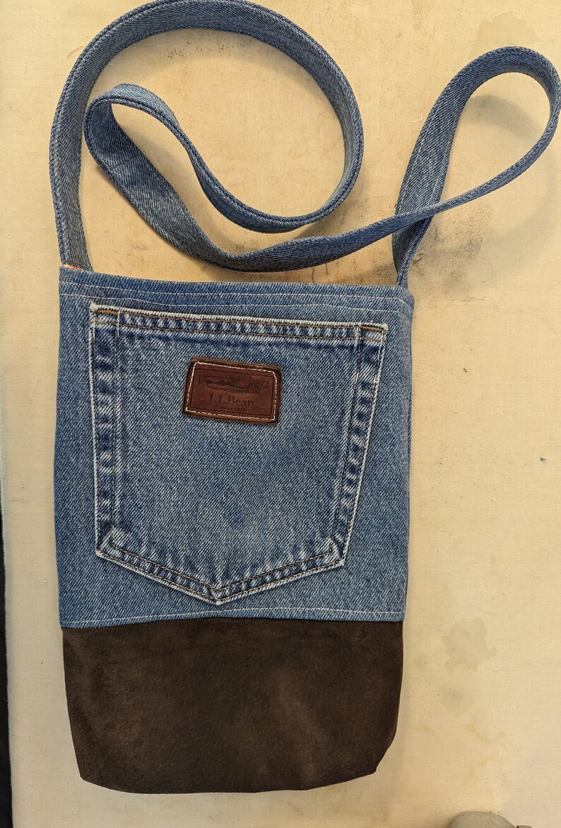 Recycle Jeans Crossbody Bag - Etsy