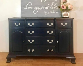 Navy Blue Dresser Etsy