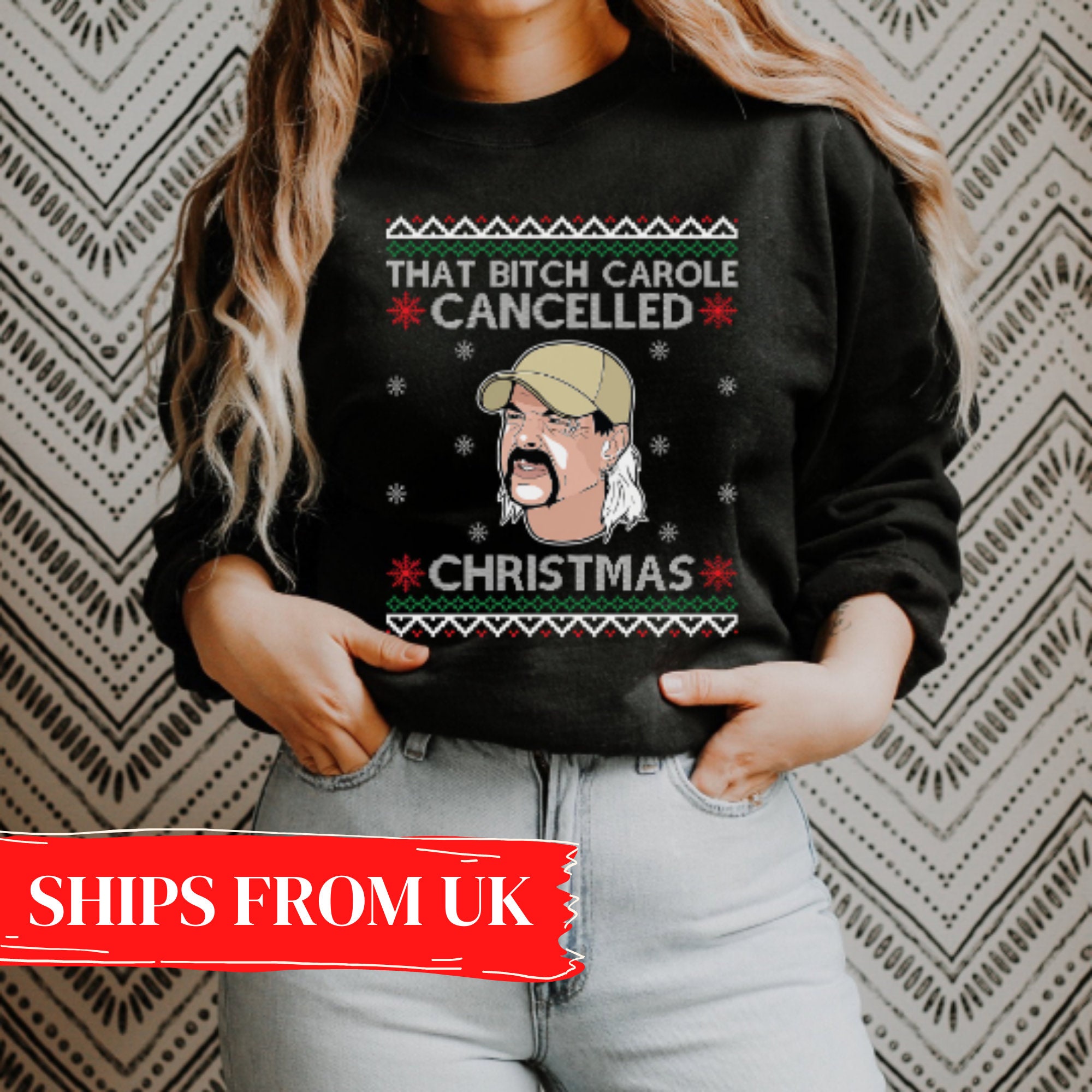 Joe Exotic Christmas Jumper Tiger King Christmas Jumper Funny