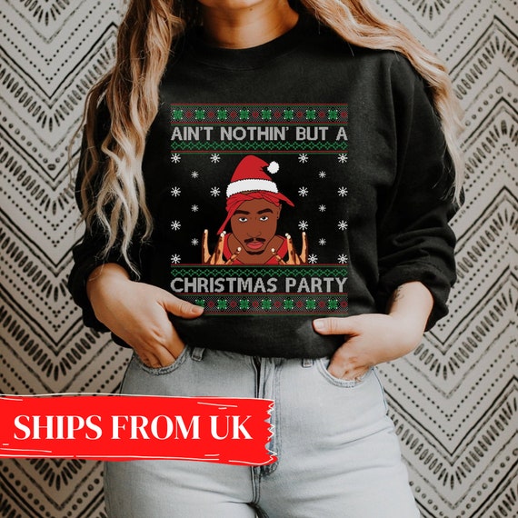 2pac top christmas jumper