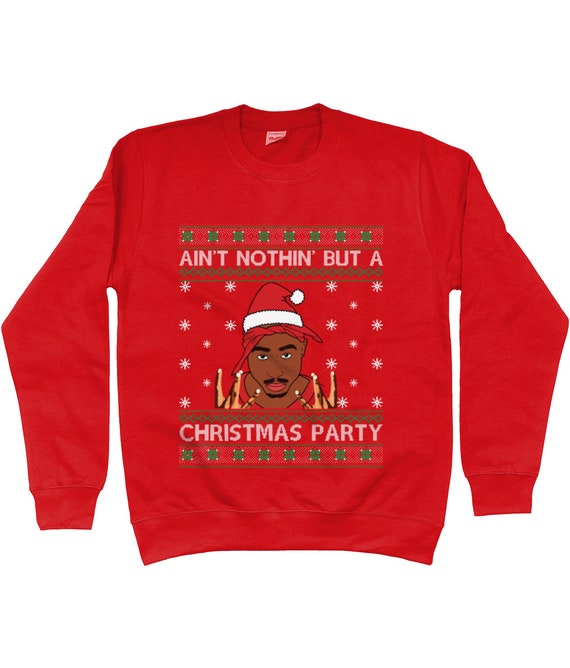 Tupac top xmas jumper