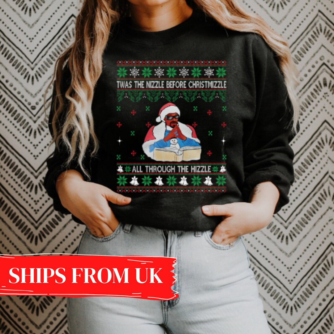 Snoop Dogg Christmas Jumper Ugly Christmas Sweater Funny Etsy
